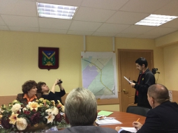 Заседание совета депутатов Кунцево по вопросу строительства дороги.