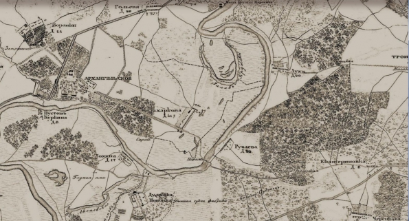 1856 Топографическая карта окрестностей
