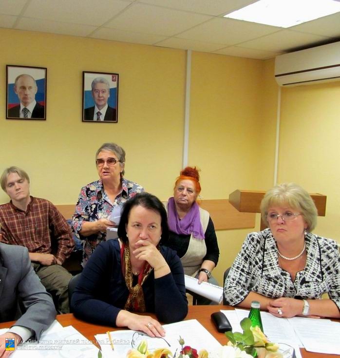 Заседание совета депутатов Кунцево по вопросу строительства дороги. 3