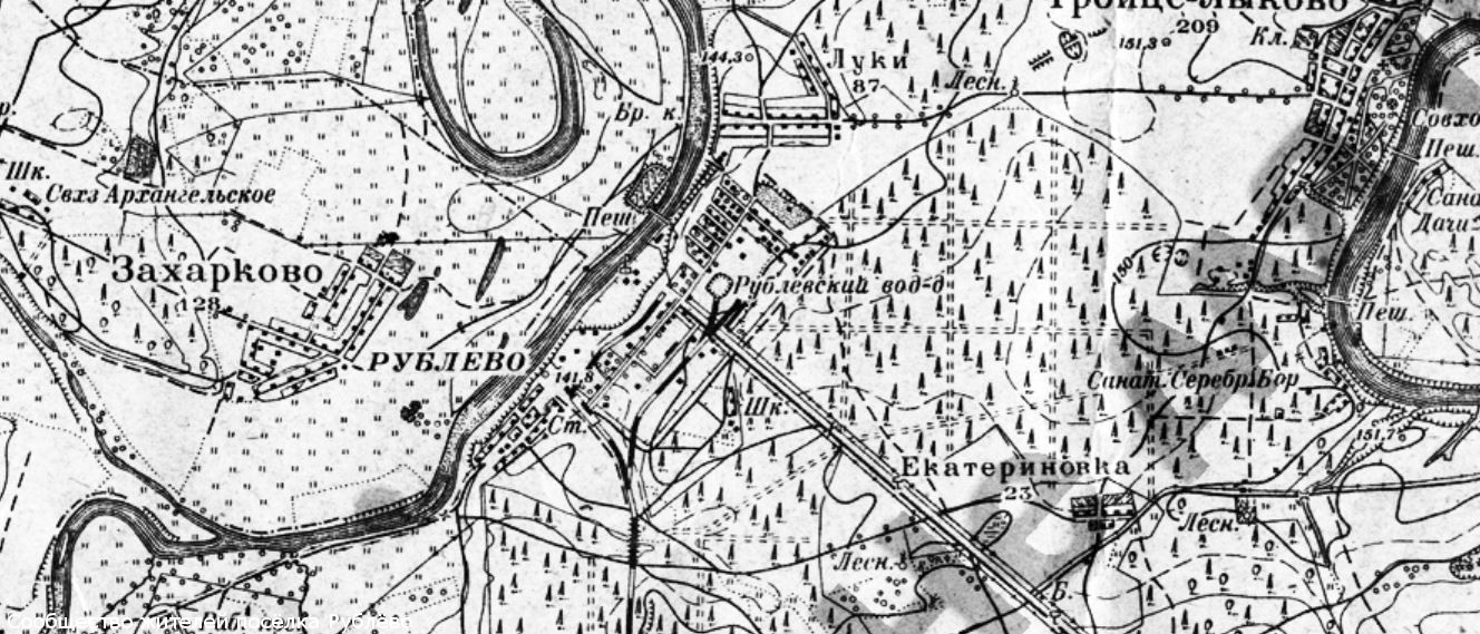 Топографическая карта "Москва и окрестности", 1931